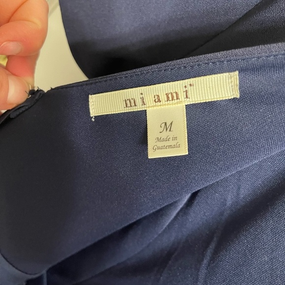 Miami Navy Blue Lace Cocktail Dress - Picture 4 of 7